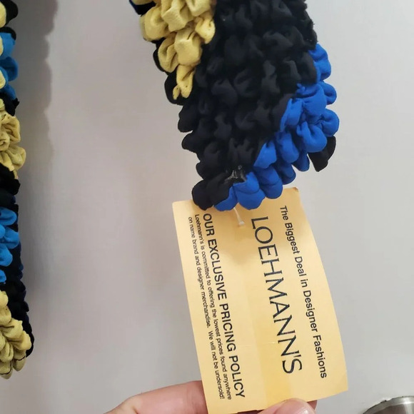 Hugging‎ Kisses Women's Vintage 1990s Multicolor Geometric Popcorn Top NWT O/S - Picture 4 of 7